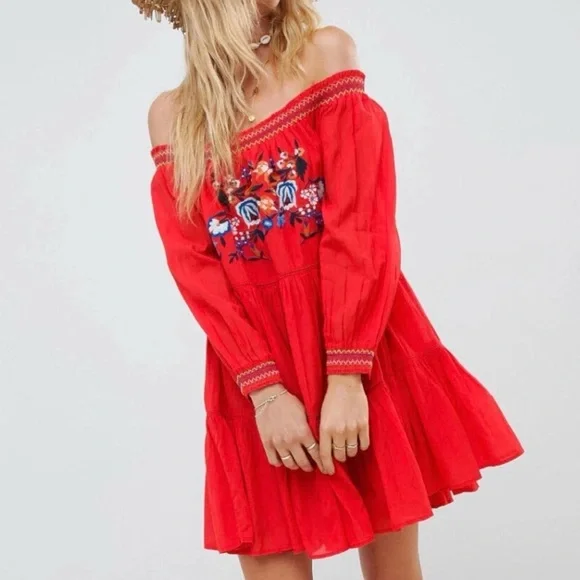 ☘️ 3/$17 Free People *flaw Sunbeams A-Line Dress XS - Picture 12 of 12